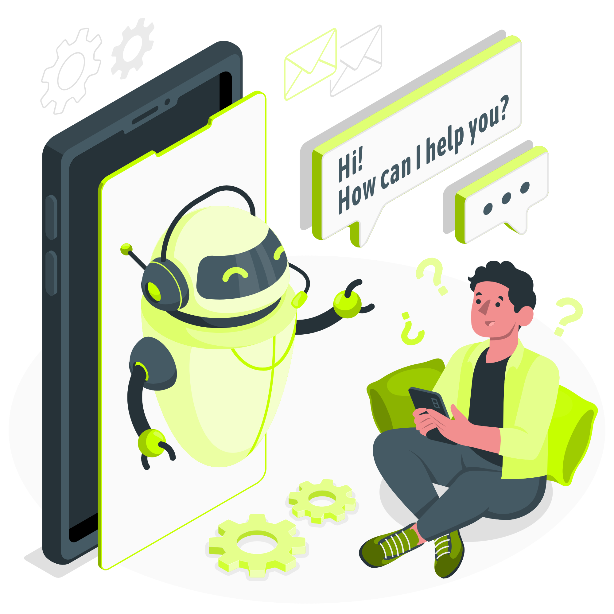 AI chatbot illustration